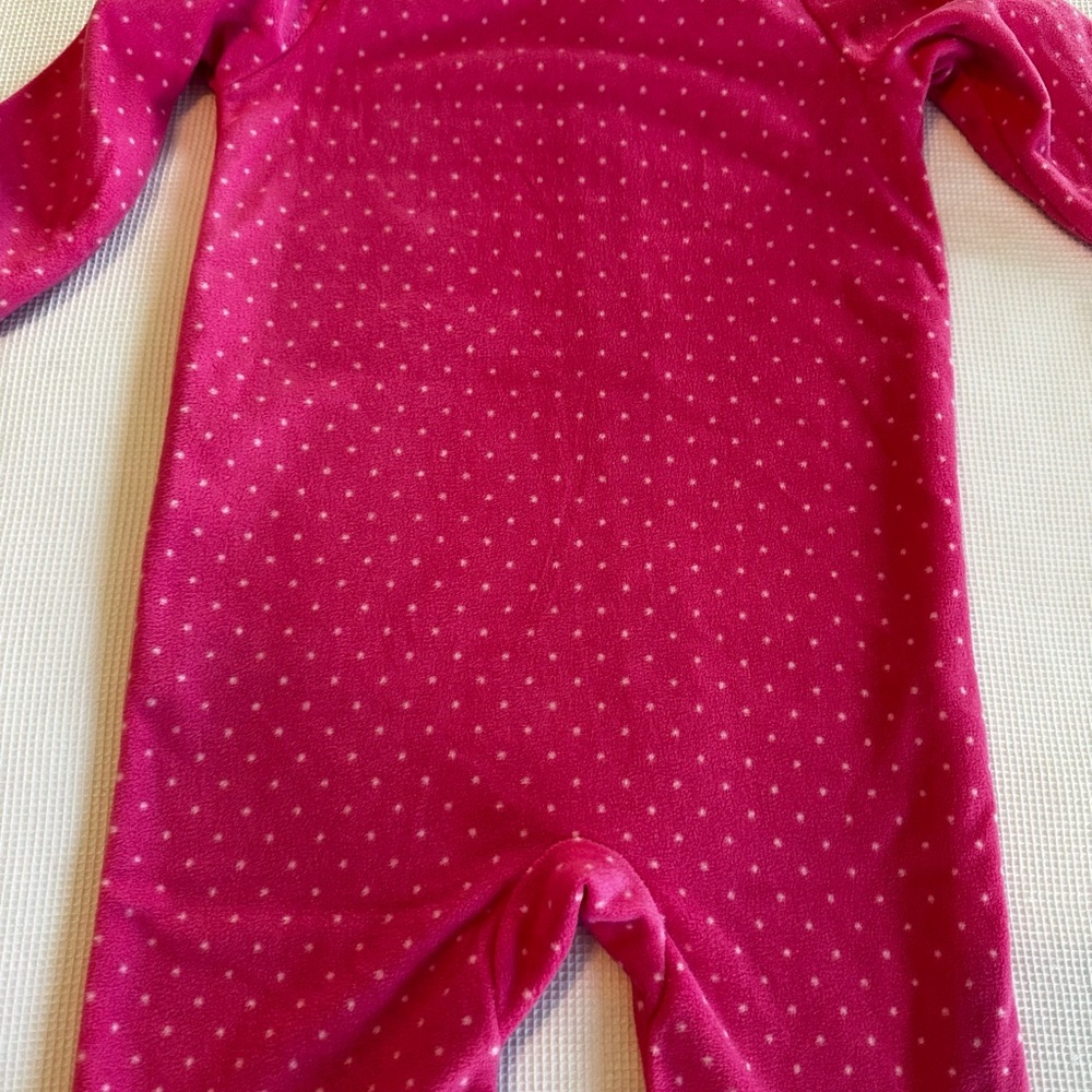 Carter's One Piece Footie Polka Dots and Unicorn Full zipper Size 3 T - Picture 11 of 11